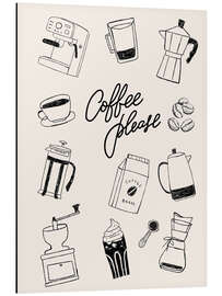 Alubild Kaffee bitte