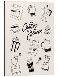 Magnettafel Kaffee bitte