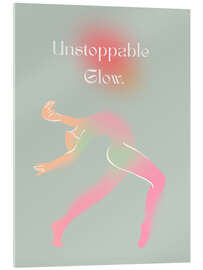 Acrylglasbild Unstoppable Glow - Typobox