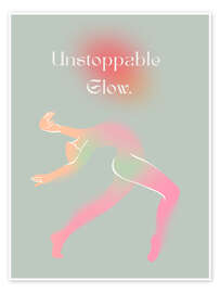 Wandbild Unstoppable Glow - Typobox