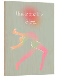 Holzbild Unstoppable Glow - Typobox