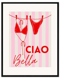 Gerahmter Kunstdruck Ciao Bella