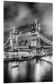 Acrylglasbild Tower Bridge London - Magie am Abend - Melanie Viola