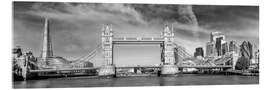 Acrylglasbild Tower Bridge London im modernen Stadtpanorama