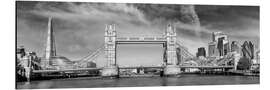 Alubild Tower Bridge London im modernen Stadtpanorama - Melanie Viola