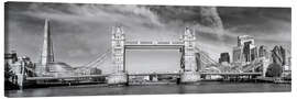 Leinwandbild Tower Bridge London im modernen Stadtpanorama