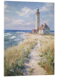 Acrylglasbild Leuchtturm und Meereslandschaft - TAlex