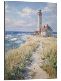 Alubild Leuchtturm und Meereslandschaft - TAlex