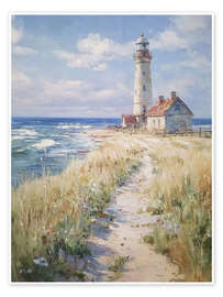Poster Leuchtturm und Meereslandschaft - TAlex