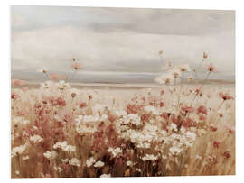 Hartschaumbild Vintage Wildblumenfeld