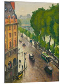 Alubild Paris im Regen