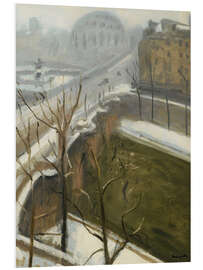 Hartschaumbild Paris im Schnee