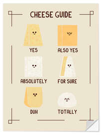 Wandsticker Cheese Guide - HandsOffMyDinosaur