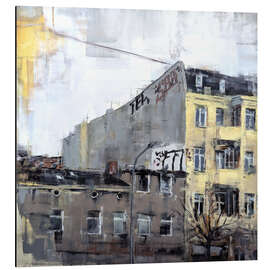 Alubild Häuser in der Zeppelinstraße Streetart in Potsdam - Eduard Warkentin