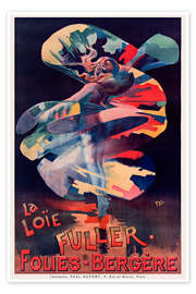 Wandbild Loïe Fuller - Folies Bergére - Vintage Advertising Collection