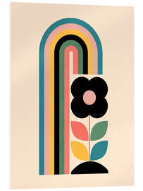 Acrylglasbild Regenbogenblüte