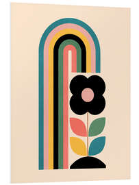 Hartschaumbild Regenbogenblüte