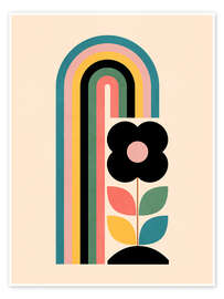 Poster Regenbogenblüte