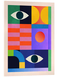 Acrylglasbild Augen und Formen