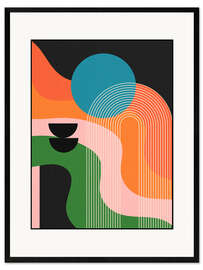 Gerahmter Kunstdruck Strukturierter Fluss I