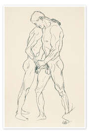 Poster Zwei Männer, 1904