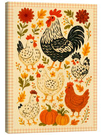 Leinwandbild Hühnerparade - Tori Taika
