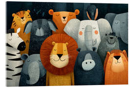 Acrylglasbild Kuschelgruppe - Thomas Klee