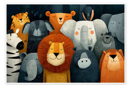 Wandbild Kuschelgruppe - Thomas Klee