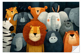 Wandsticker Kuschelgruppe - Thomas Klee