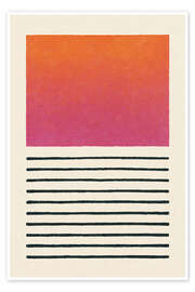 Poster Sonnenuntergangsverlauf