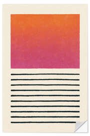 Wandsticker Sonnenuntergangsverlauf