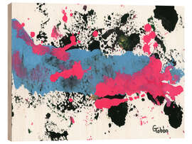 Holzbild Narben - Gabriel Tobón Moreno