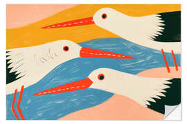 Wandsticker Drei Austernfischer - Frank Daske