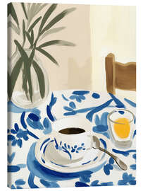 Leinwandbild Morgen-Kaffee - Die einfachen Dinge - Frank Daske