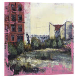 Acrylglasbild Baulücke in Berlin Mitte - Häuser von Berlin - Eduard Warkentin