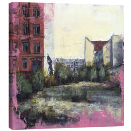 Leinwandbild Baulücke in Berlin Mitte - Häuser von Berlin - Eduard Warkentin