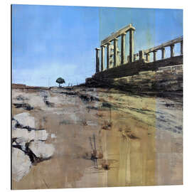 Alubild Der Tempel des Poseidon bei Athen - Eduard Warkentin