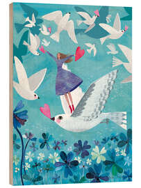 Holzbild Glücksflug