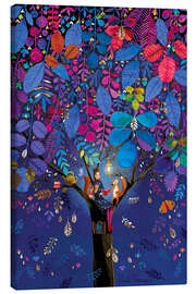 Leinwandbild Gutenacht-Lektüre