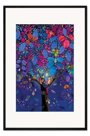 Gerahmter Kunstdruck Gutenacht-Lektüre