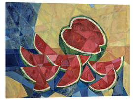 Acrylglasbild Wassermelone im Kubismus - Iuliia Kotenko