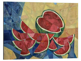 Alubild Wassermelone im Kubismus - Iuliia Kotenko