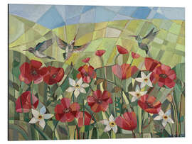 Tableau en aluminium Flight over the flowering field - Iuliia Kotenko