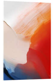 Acrylglasbild Purpurroter Fluss II