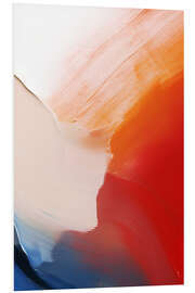 Hartschaumbild Purpurroter Fluss II