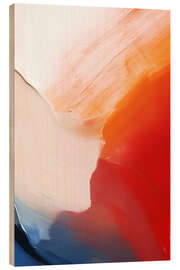 Holzbild Purpurroter Fluss II