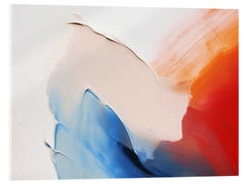 Acrylglasbild Purpurroter Fluss I