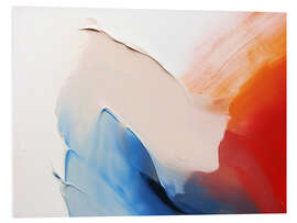 Hartschaumbild Purpurroter Fluss I