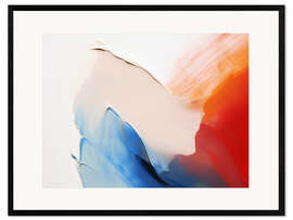 Gerahmter Kunstdruck Purpurroter Fluss I