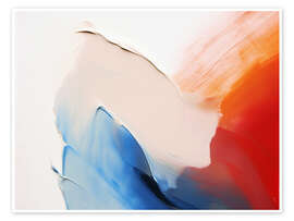 Poster Purpurroter Fluss I